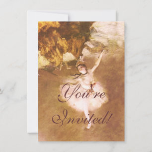 バレエダンサー デガス 星の絵 招待状