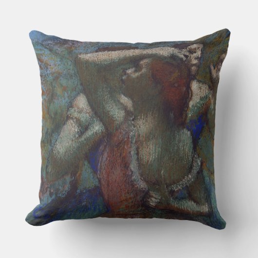 バレエダンサー(バレリーナス)(エドガー・デガス) クッション (正面)