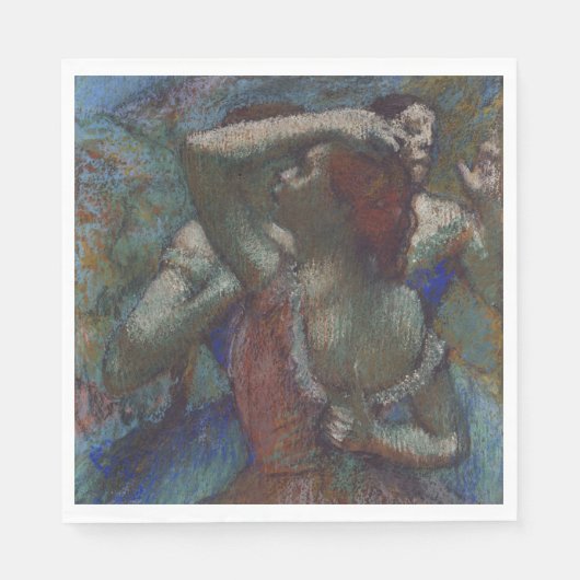 バレエダンサー（バレリーナス）（エドガー・デガス） スタンダードランチョンナプキン (正面)
