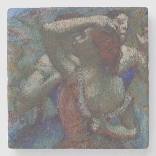 バレエダンサー（バレリーナス）（エドガー・デガス） ストーンコースター (正面)