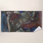 バレエダンサー（バレリーナス）（エドガー・デガス） ビーチタオル (正面)