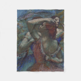 バレエダンサー（バレリーナス）（エドガー・デガス） フリースブランケット