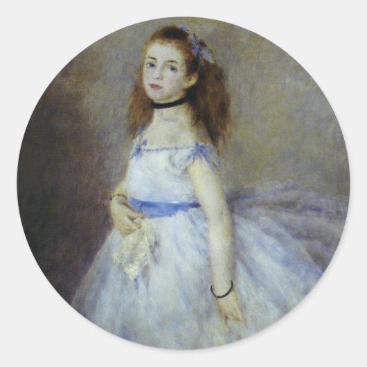バレエダンサー：ピエールルノアールヴィンテージファインアート ラウンドシール (正面)