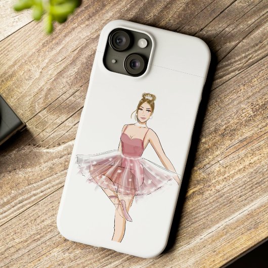 バレエダンサー、ファッション・スケッチ Case-Mate iPhoneケース