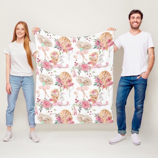 バレエダンサー フリースブランケット (インサイチュ)