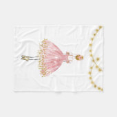 バレエダンサー フリースブランケット (正面(横))