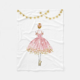 バレエダンサー フリースブランケット