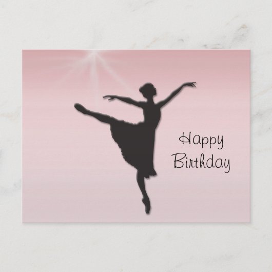 バレエダンサー ポストカード (正面)