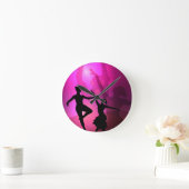 バレエダンサー ラウンド壁時計 (ホーム)