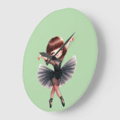 バレエダンサー ラージ壁時計 (傾斜)