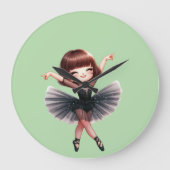 バレエダンサー ラージ壁時計 (正面)