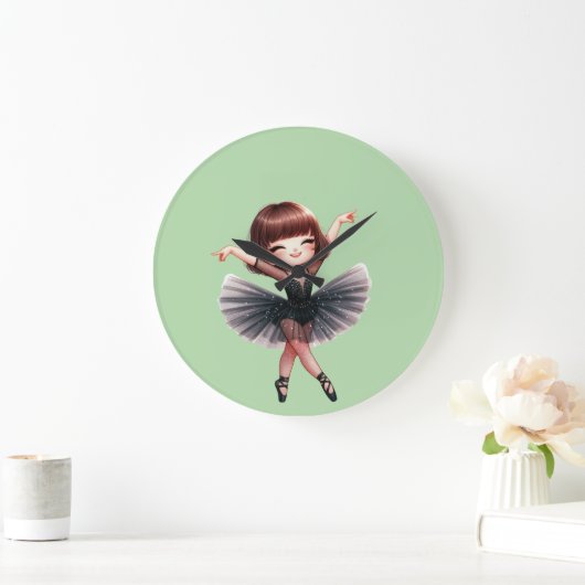 バレエダンサー ラージ壁時計 (ホーム)