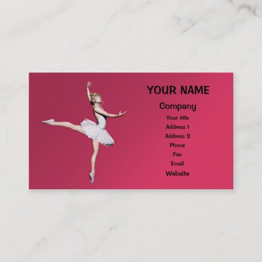 バレエダンサー 名刺 (正面)