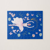バレエダンサー 蝶 花 ジグソーパズル (横)