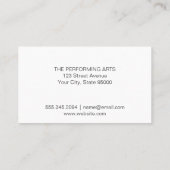 バレエダンサー | 輝く背景 名刺 (裏面)