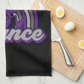 バレエダンサーADD文字クラシックダンスパフォーマー キッチンタオル (四つ折り)