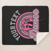 バレエダンサーADD文字クラシックダンスパフォーマー シェルパブランケット (正面(横))