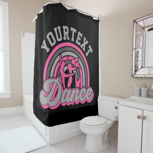 バレエダンサーADD文字クラシックダンスパフォーマー シャワーカーテン (インサイチュ)