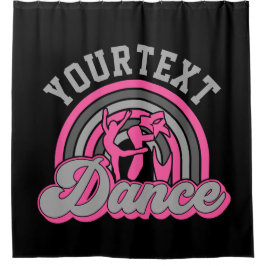 バレエダンサーADD文字クラシックダンスパフォーマー シャワーカーテン
