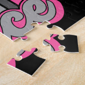 バレエダンサーADD文字クラシックダンスパフォーマー ジグソーパズル (側面)