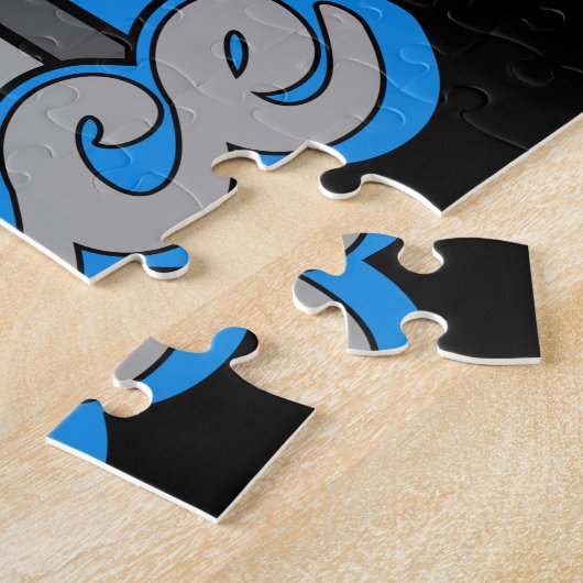 バレエダンサーADD文字クラシックダンスパフォーマー ジグソーパズル (側面)