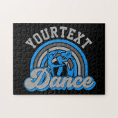 バレエダンサーADD文字クラシックダンスパフォーマー ジグソーパズル (横)