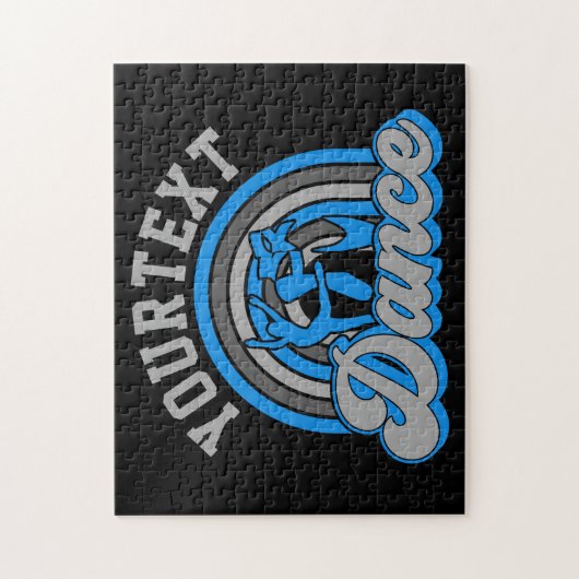 バレエダンサーADD文字クラシックダンスパフォーマー ジグソーパズル (縦)