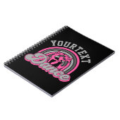 バレエダンサーADD文字クラシックダンスパフォーマー ノートブック (左側)