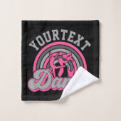 バレエダンサーADD文字クラシックダンスパフォーマー バスタオルセット (ウォッシュタオル)