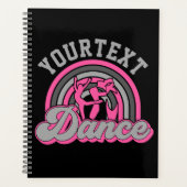 バレエダンサーADD文字クラシックダンスパフォーマー プランナー手帳 (正面)