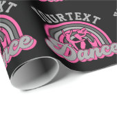 バレエダンサーADD文字クラシックダンスパフォーマー ラッピングペーパー (ロールコーナー)