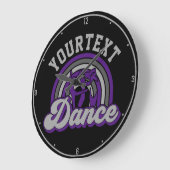 バレエダンサーADD文字クラシックダンスパフォーマー ラージ壁時計 (傾斜)