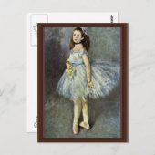 バレエダンサーbyピエール=オーギュストルノアール ポストカード (正面/裏面)
