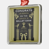 バレエダンスおめでとう メタルオーナメント (左)