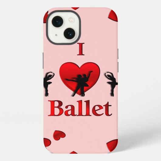 バレエダンスが好き iPhoneケース (裏面)