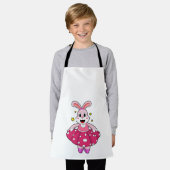 バレエダンスでウサギ エプロン (着用した状態)