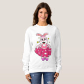 バレエダンスでウサギ スウェットシャツ (正面フル)