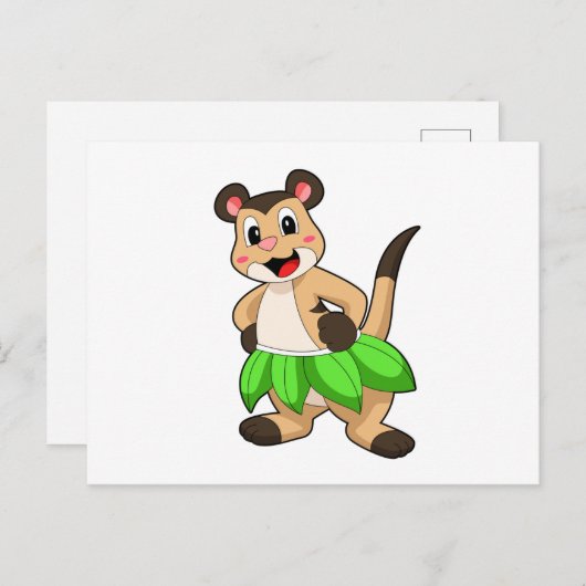 バレエダンスのミーアキャット ポストカード (正面/裏面)