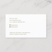 バレエダンスインストラクター写真 名刺 (裏面)