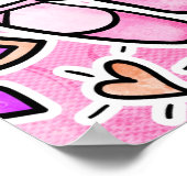 バレエダンスウォール壁画ポスターガールズベッドルーム ポスター (角)