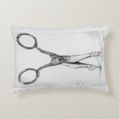 バレエダンスシザーズバレリーナシュルレアルスケッチ アクセントクッション (正面)