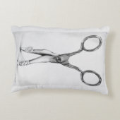 バレエダンスシザーズバレリーナシュルレアルスケッチ アクセントクッション (裏面)