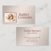バレエダンススタジオパールポイントビジネスカード 名刺 (正面/裏面)