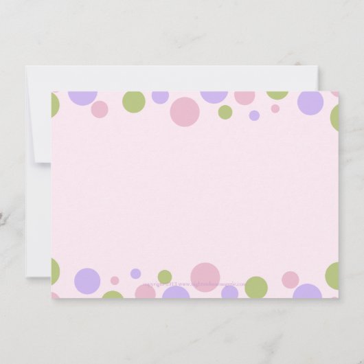 バレエダンスパーティの招待状 招待状 (裏面)