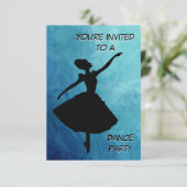 バレエダンスパーティーのご招待 招待状 (スタンド正面)
