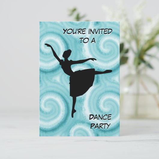 バレエダンスパーティーの招待状 招待状 (スタンド正面)