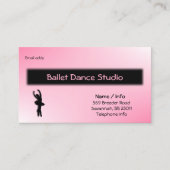 バレエダンスビジネスカードカスタマイズ/  名刺 (正面)