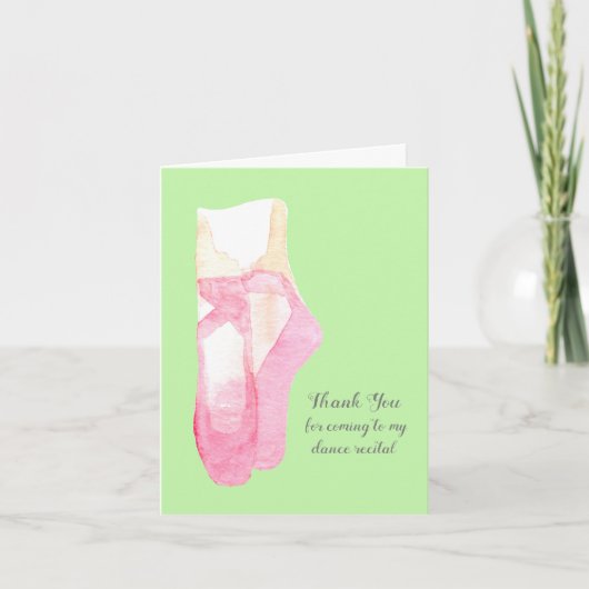 バレエダンスリサイタル来ありがとう サンキューカード (正面)