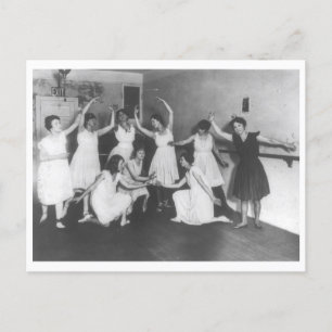 バレエダンスリハーサルヴィンテージ1916 ポストカード