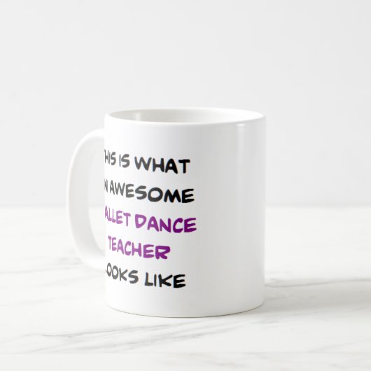 バレエダンス先生素晴らし, コーヒーマグカップ (正面左)